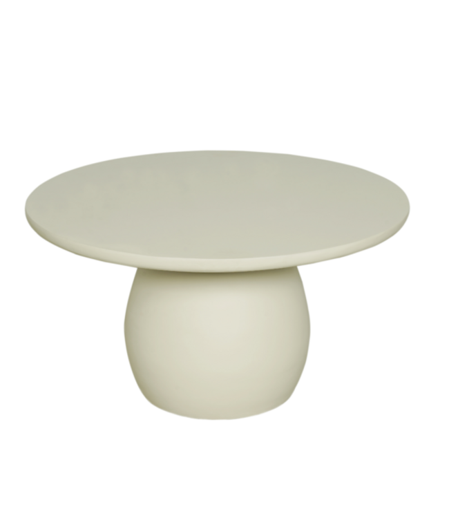 Starfurn Salontafel Mosi – Rond Ø70 cm – Mangohout – Zandkleurige finish – FSC® gecertificeerd