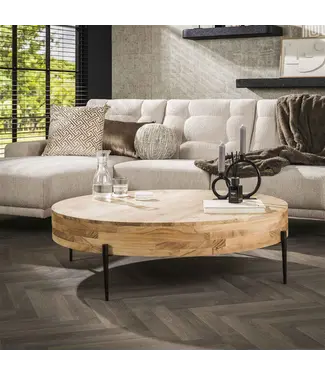 Rispens Salontafel Bulky Wood dia. 120cm Massief Acasia