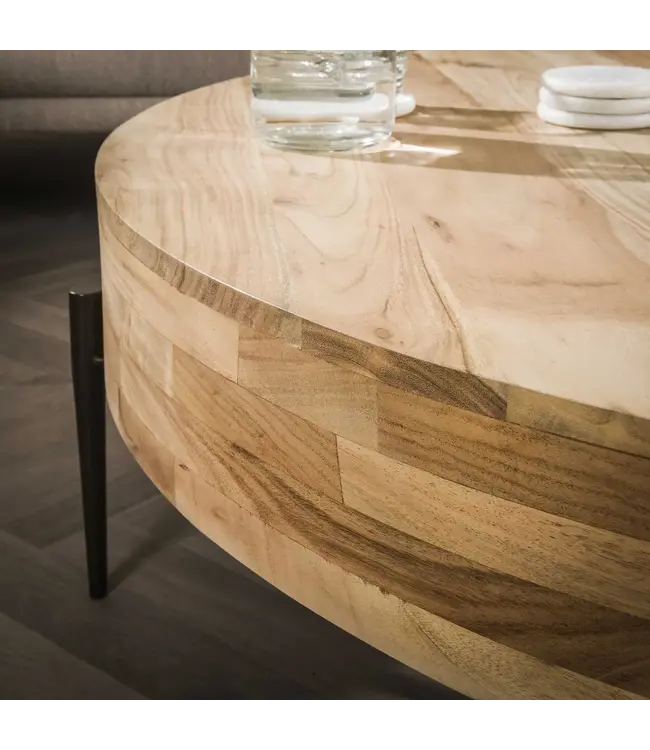 Rispens Bulky Wood dia. 120cm Massief Acasia