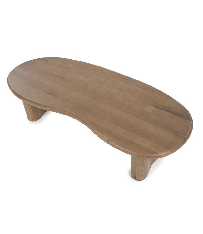 Eleonora Eleonora Salontafel Josh – Bruin – 140x60 cm – Eikenhout