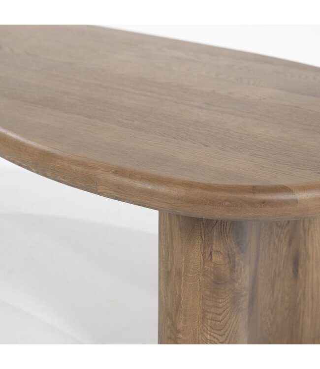 Eleonora Eleonora Salontafel Josh – Bruin – 140x60 cm – Eikenhout