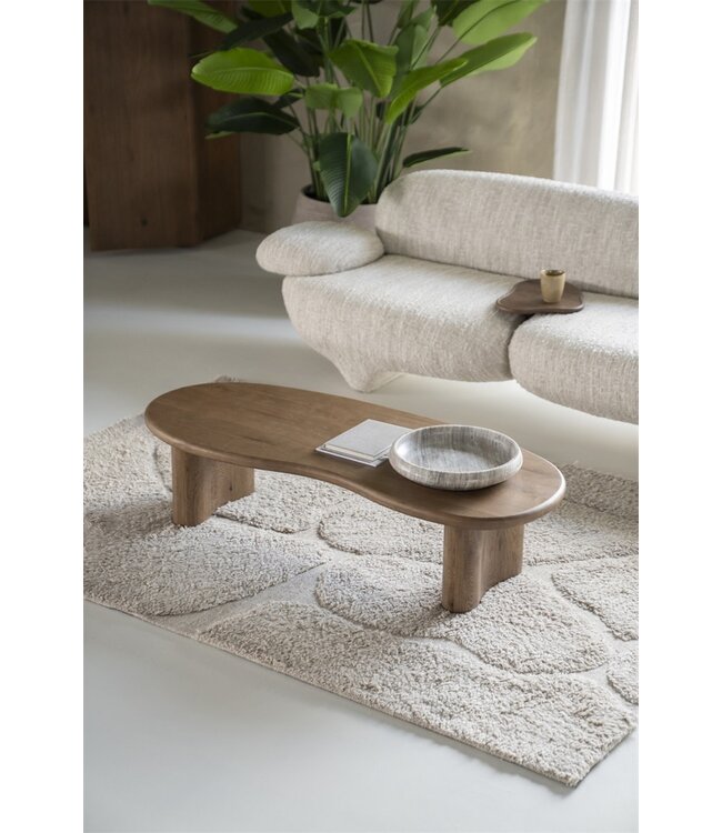Eleonora Eleonora Salontafel Josh – Bruin – 140x60 cm – Eikenhout