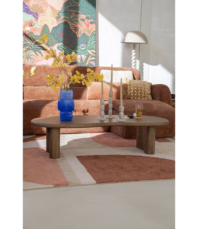 Eleonora Eleonora Salontafel Josh – Bruin – 140x60 cm – Eikenhout