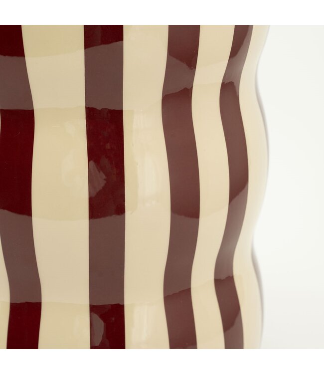 By-Boo Candice – By-Boo – 28x28x40 cm – Metaal – Beige/Bordeaux