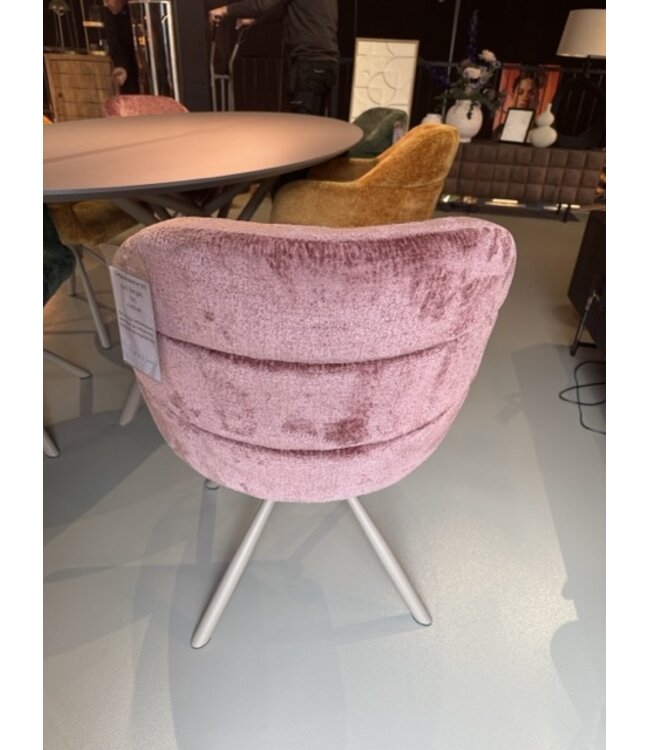 Rispens Eethoek – Ovale Tafel 240x120 cm met 6 Stoelen – Bergen Groen, Roze & Geel – Magnum Poot