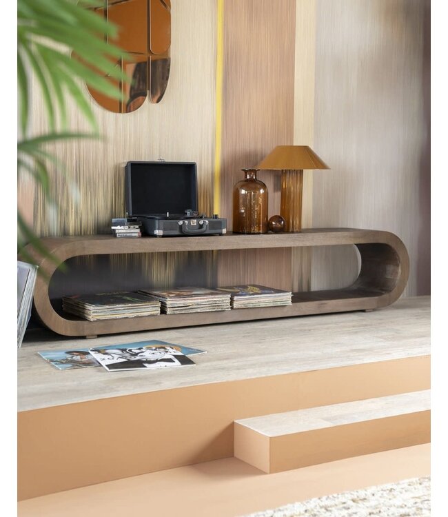 By-Boo Tafellamp Pallas Mustard – By-Boo – Geglazuurd ijzer – 39x39x44 cm – Speels design