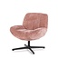 By-Boo Fauteuil Derby Old Pink – By-Boo – Draaibaar 360° – 72x75x80 cm – Comfort & stijl
