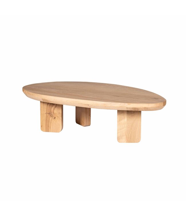 Starfurn Salontafel Zillah – 130 cm – Naturel Eiken – Driehoekig Design