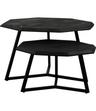 Rispens Ayla set van 2 8-hoekig Black frame black