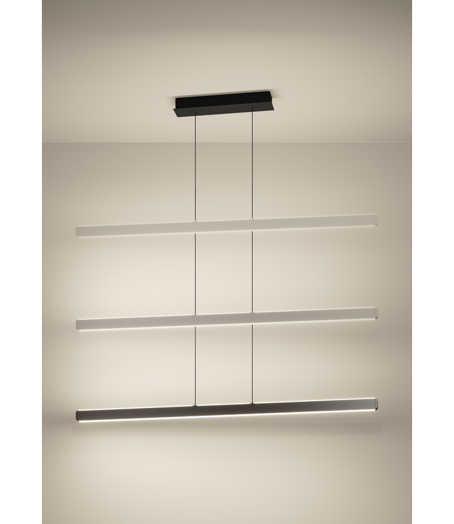 Eglo Ciggiano Hanglamp LED – Zwart – Aluminium & Staal – Dimbaar – 150 cm