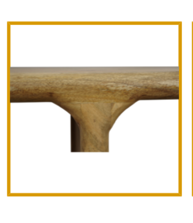 Rispens Vakkenkast Cortez Laag – 100x35x80 cm – Naturel – Industrieel Design