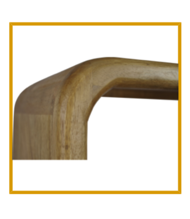 Rispens Vakkenkast Cortez Laag – 100x35x80 cm – Naturel – Industrieel Design