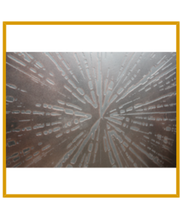 Rispens Salontafel 90 x90 cm met metalen schuifdeur en 1 lade.