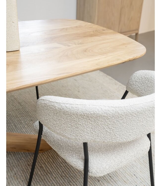 Eleonora Eettafel Nikki – 280x100 cm – Naturel – Acaciahout – Eleonora