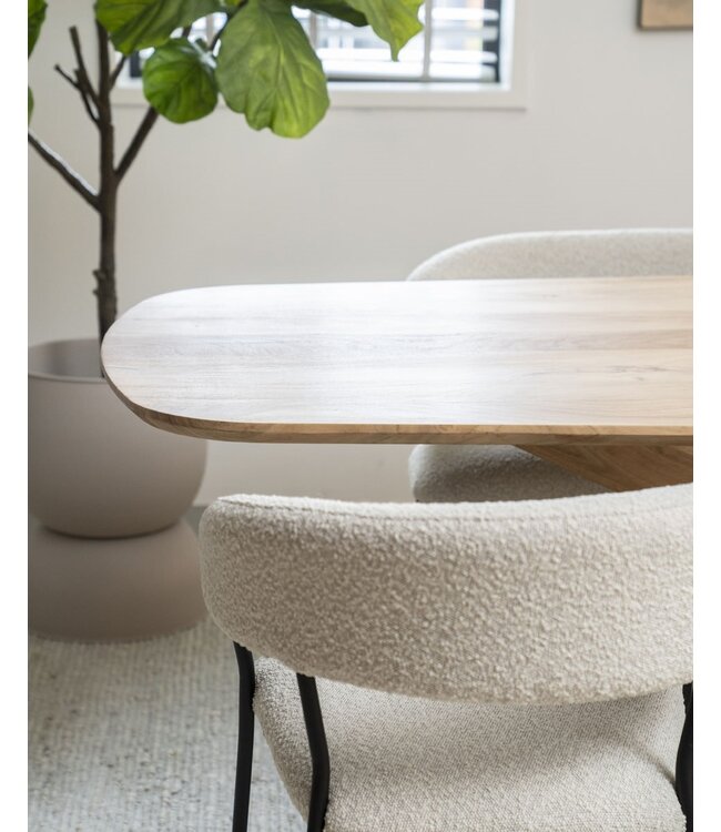 Eleonora Eettafel Nikki – 280x100 cm – Naturel – Acaciahout – Eleonora