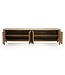 Eleonora Eleonora Jake tv meubel 4 deurs bruin 183x47x50 cm eikenhout