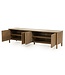 Eleonora Eleonora Jake tv meubel 4 deurs bruin 183x47x50 cm eikenhout