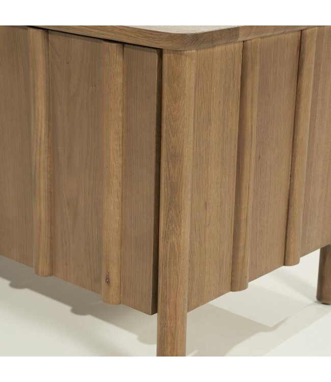 Eleonora Eleonora Jake tv meubel 4 deurs bruin 183x47x50 cm eikenhout