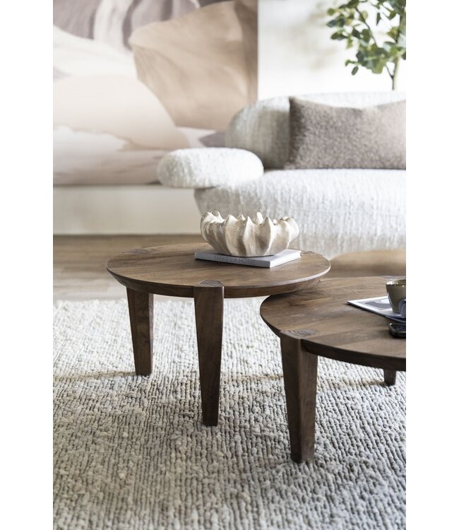 Eleonora Eleonora Davina salontafel Small 60x60x36 cm – mangohout geborsteld