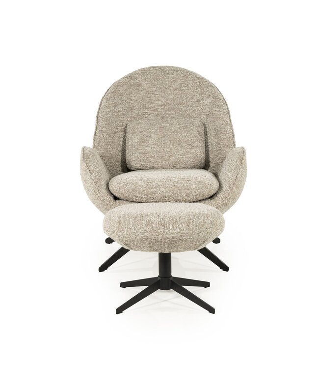 Eleonora Fauteuil Ryan - taupe Zora - 76x87x86.2