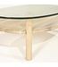 Eleonora Salontafel Cleo – 101,5x73 cm – Naturel – Eikenhout & Glas