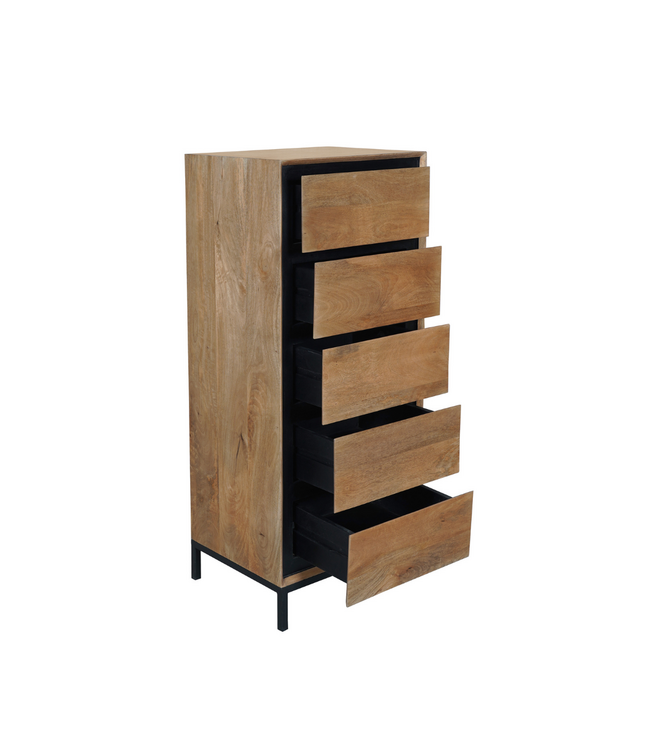 Starfurn Ladekast RichWood – 50 cm – Naturel Mangohout – Starfurn STF-3511