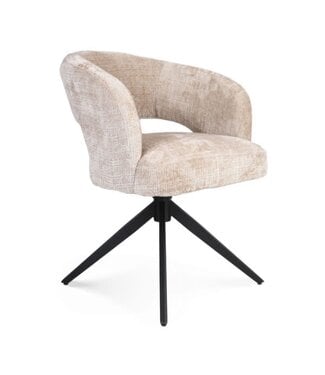 Starfurn Demi met arm - Beige- poot black