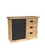 Starfurn Ladekast Noa naturel mangohout 100 cm – met deur en lades