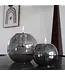 Tenderflame Globus Candle 15 Graphite Ø15 cm – glazen tafelvuur