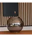 Tenderflame Globus Candle 15 Amber Ø15 cm – glazen tafelvuur
