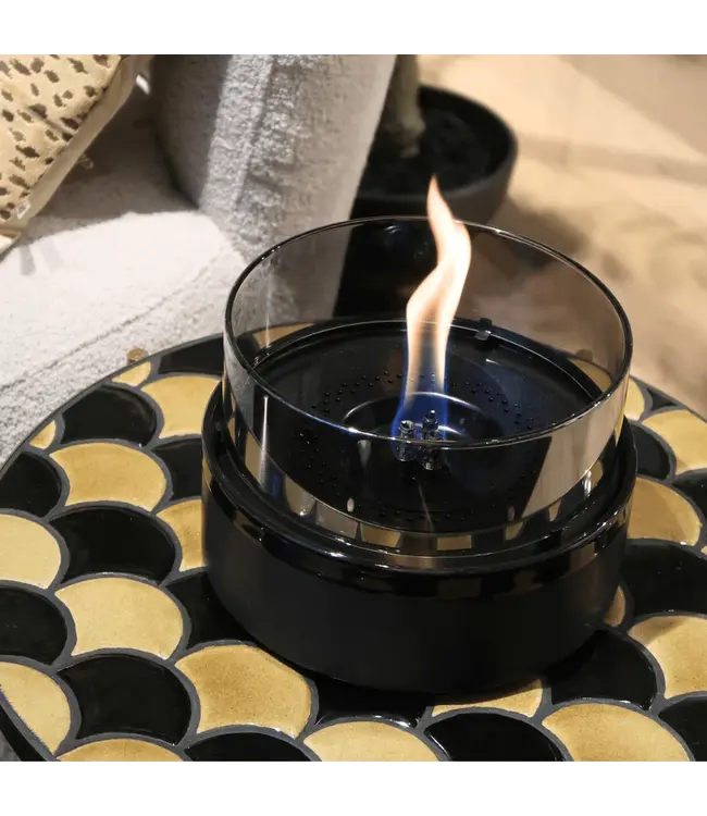 Tenderflame Rosie 18 Black Smoke sfeerlamp Ø19,7 cm – keramiek & glas