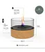 Tenderflame Café 18 Oak tafelhaard Ø18 cm – eikenhout design
