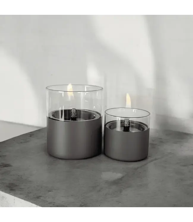 Tenderflame Lilly 8 & 10 duo pack Gun Metal – tafelvuur set