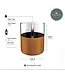 Tenderflame Lilly 10 Black + Tenderfuel giftset Ø10 cm – tafelvuur