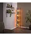 Rispens Soll vloerlamp 4L amber glas 168 cm – bronze metalen frame