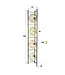 Rispens Soll vloerlamp 4L amber glas 168 cm – bronze metalen frame