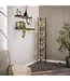 Rispens Soll vloerlamp 4L amber glas 168 cm – bronze metalen frame