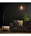 Rispens Curl booglamp 1L charcoal 192 cm – metalen vloerlamp met draadkap