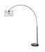 Rispens Curl booglamp 1L charcoal 192 cm – metalen vloerlamp met draadkap