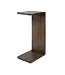 Rispens Maya Teak overzettafel 40 cm – massief teak espresso C-vorm