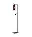 Stars Of Light Eglo Lancelin vloerlamp met leeslamp 180 cm – zwart staal en smoke glas