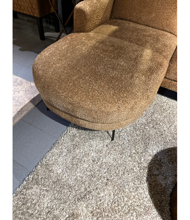 Rispens Living bank ronde vorm Venga 28 Cognac – longchair + 3-zits + eiland