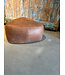 Rispens Milano hocker Medium Paola 09 Camel – comfortabele voetenbank