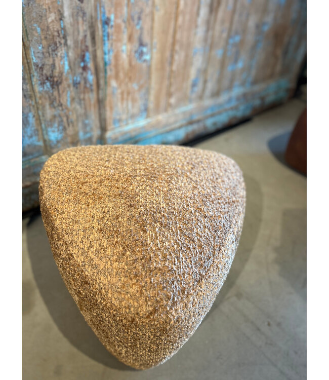 Rispens Milano hocker Small Venga 28 Cognac – compacte voetenbank