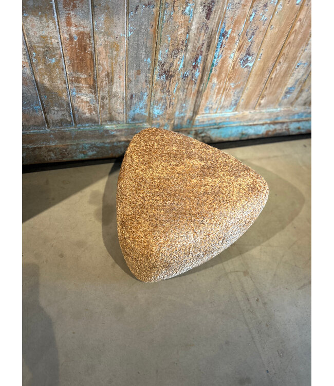 Rispens Milano hocker Small Venga 28 Cognac – compacte voetenbank