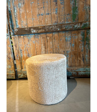 Wildeboer Poef Renate 60x60x36 Sheep taupe
