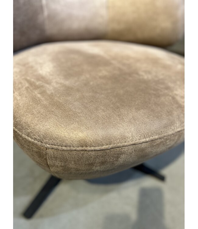 Rispens Fauteuil Leo draaibaar Paola 10 Liver – comfortabele draaifauteuil