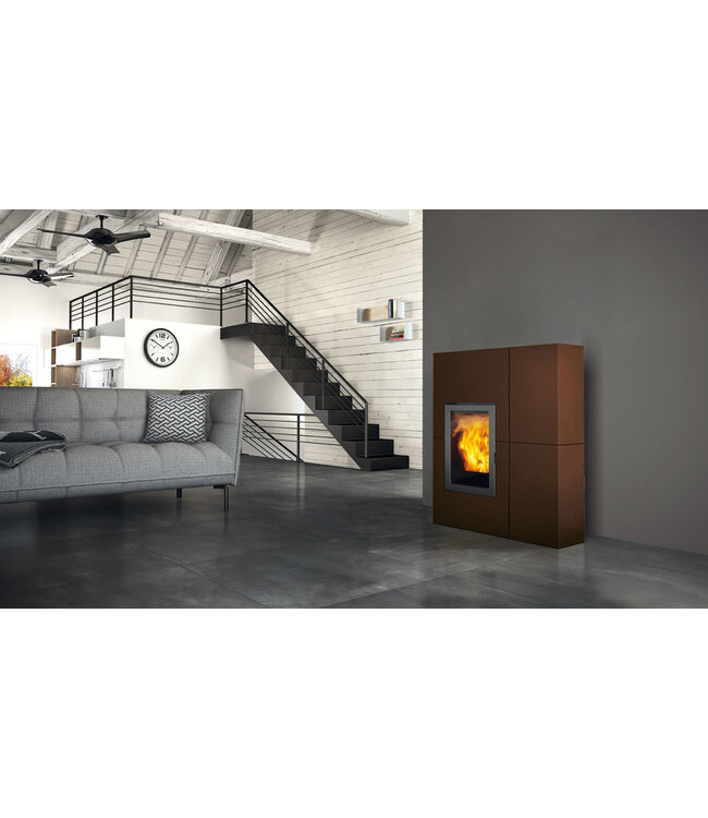 Edilkamin Edilkamin Blade 12++ EVO pelletkachel 815440 – 12,1 kW met WiFi en kanalisatie