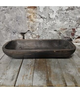 Robuuste Houten trog/schaal