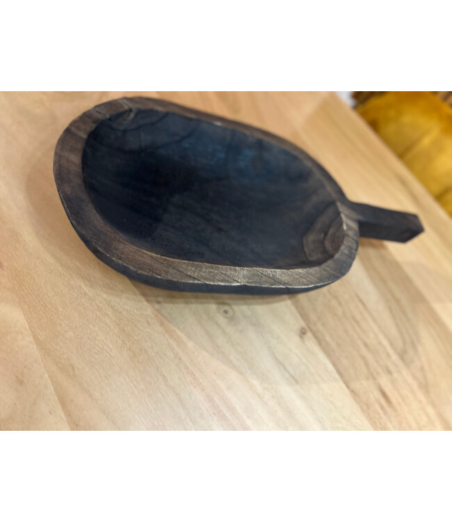 Rispens Houten trog 56x27x9 cm – robuuste decoratieschaal van hout
